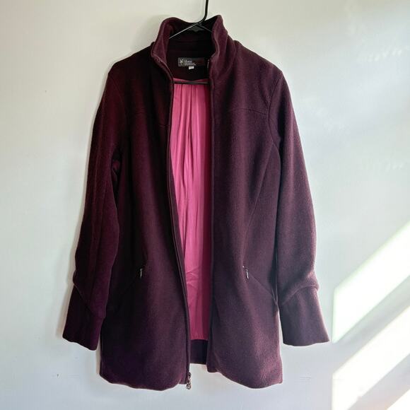 Merino Wool IBEX Lexie Full Zip Coat Winter Wool Wear Medium /Large - Picture 5 of 13